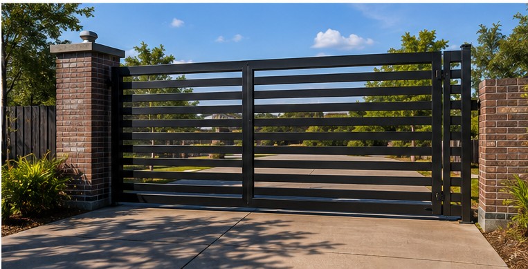 Custom aluminum gate fabrication project